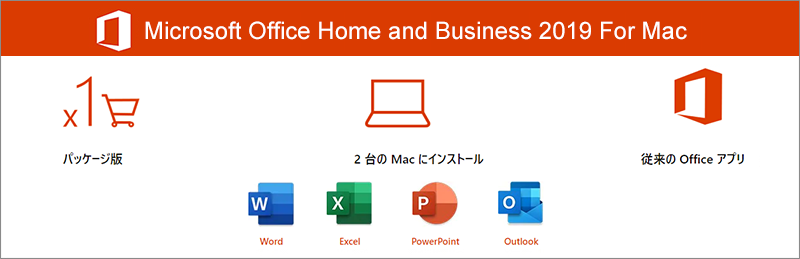 Microsoft Office for mac 2019 永久ライセンスのご購入